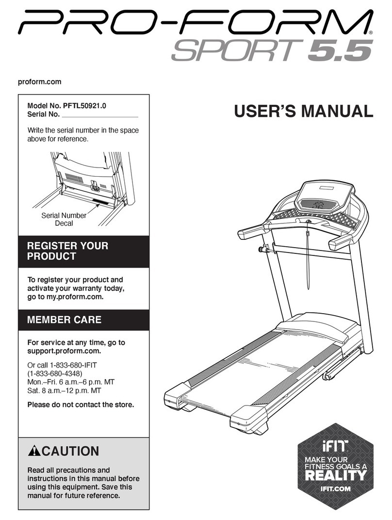 Pro-Form PFTL50921.0 User manual