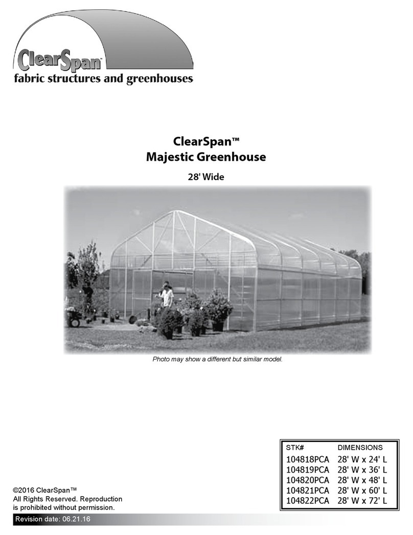 ClearSpan 104818PCA User manual