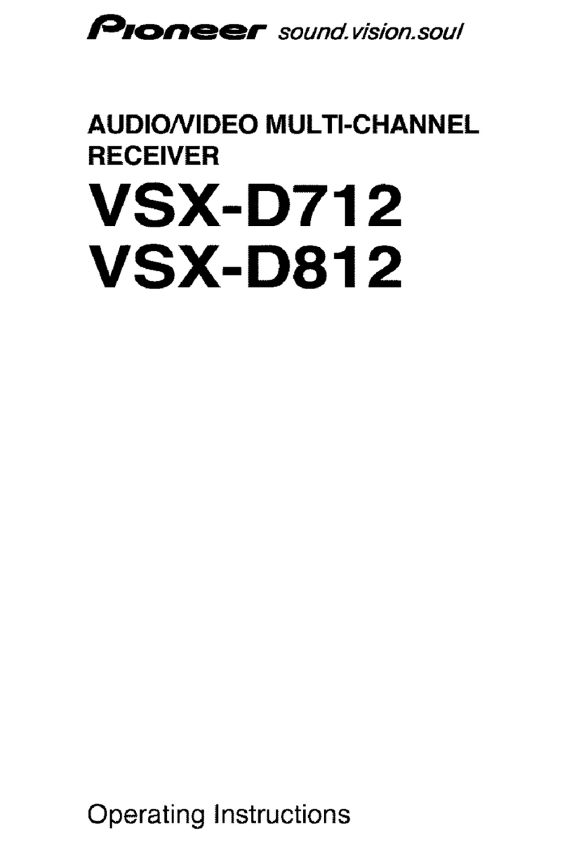 Pioneer VSX-D712 User manual
