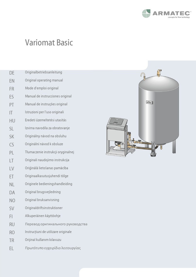 Armatec reflex Variomat Basic Original operating manual