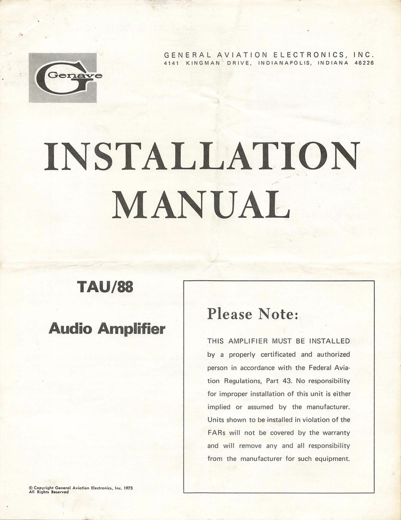 Genave TAU/88 installation manual