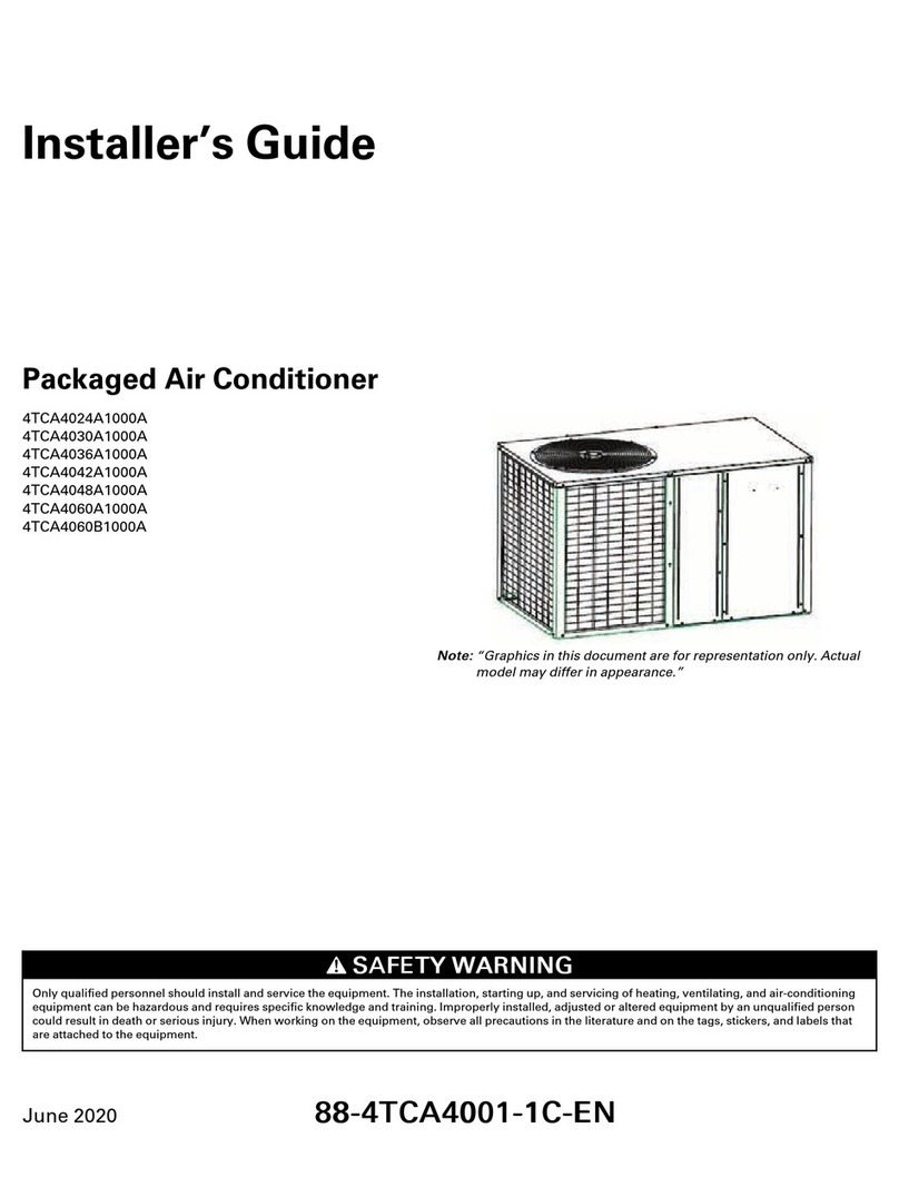 Trane 4TCA4024A1000A Assembly instructions