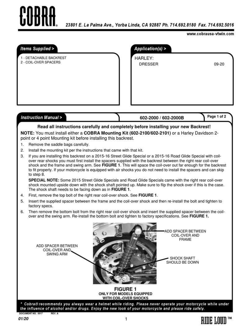 Cobra 602-2000B instruction manual Cobra 602-2000B instruction manual