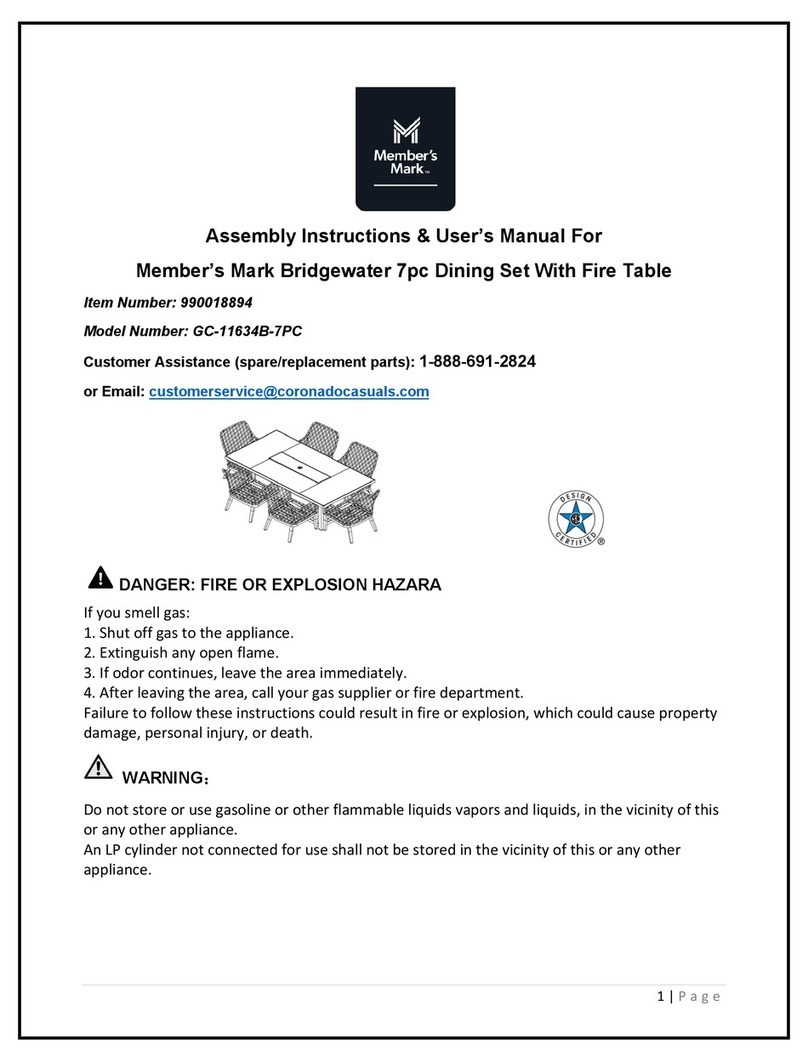 Members Mark GC-11634B-7PC Assembly instructions & user manual Members Mark GC-11634B-7PC Assembly instructions & user manual