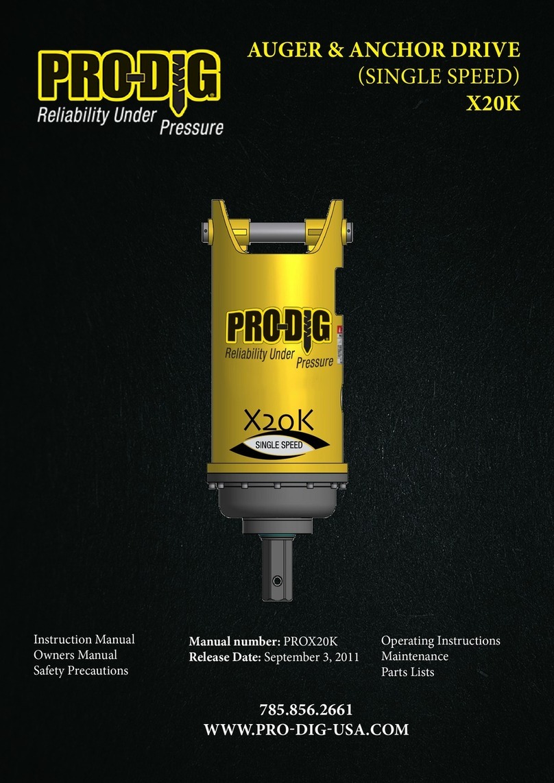 Pro-dig X20K instruction manual