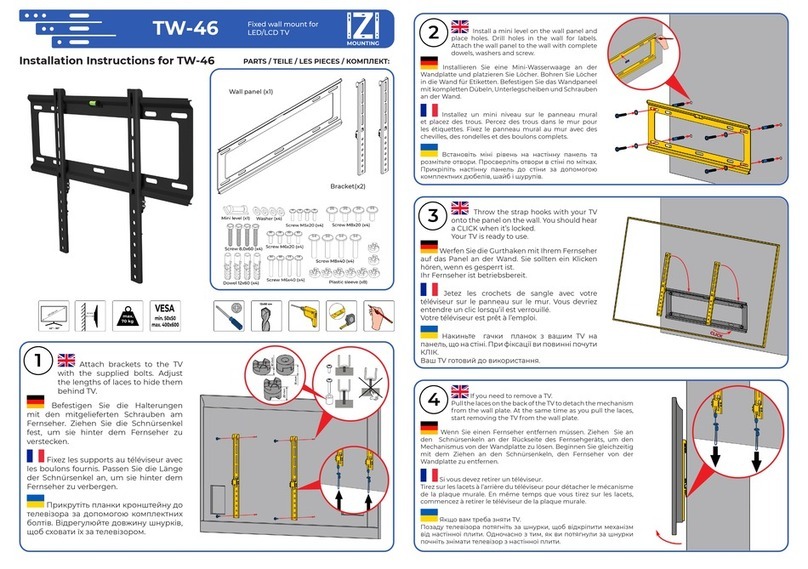 IZI Mounting TW-46 manual