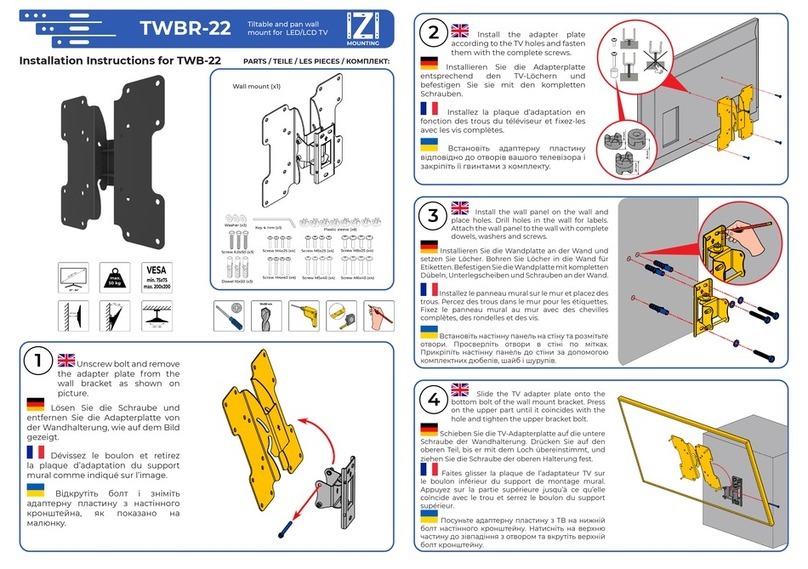 IZI Mounting TWBR-22 manual