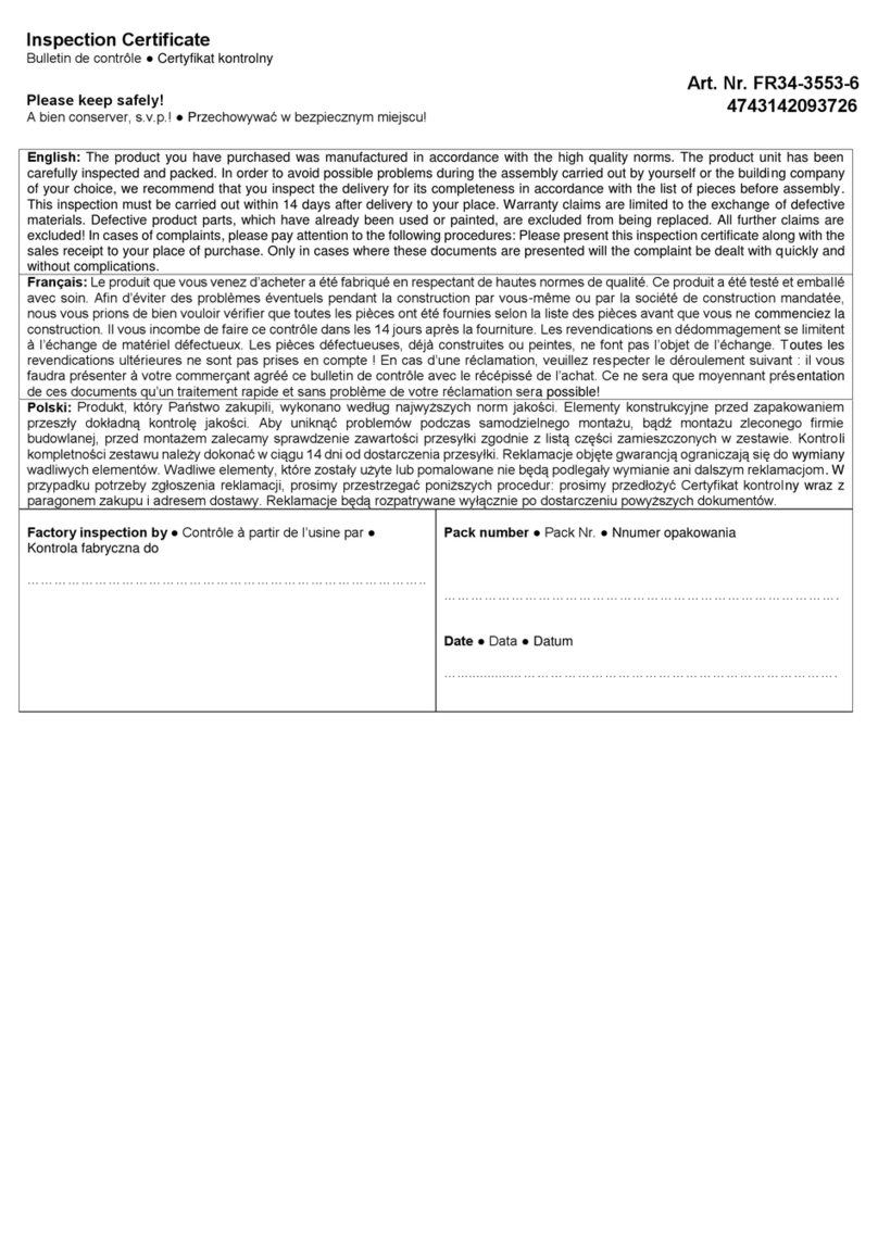 Palmako FR34-3553-6 User manual