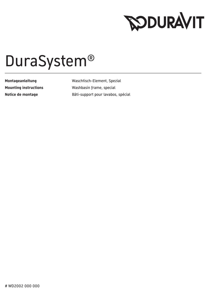 DURAVIT DuraSystem WD2002 000 000 Mounting instructions