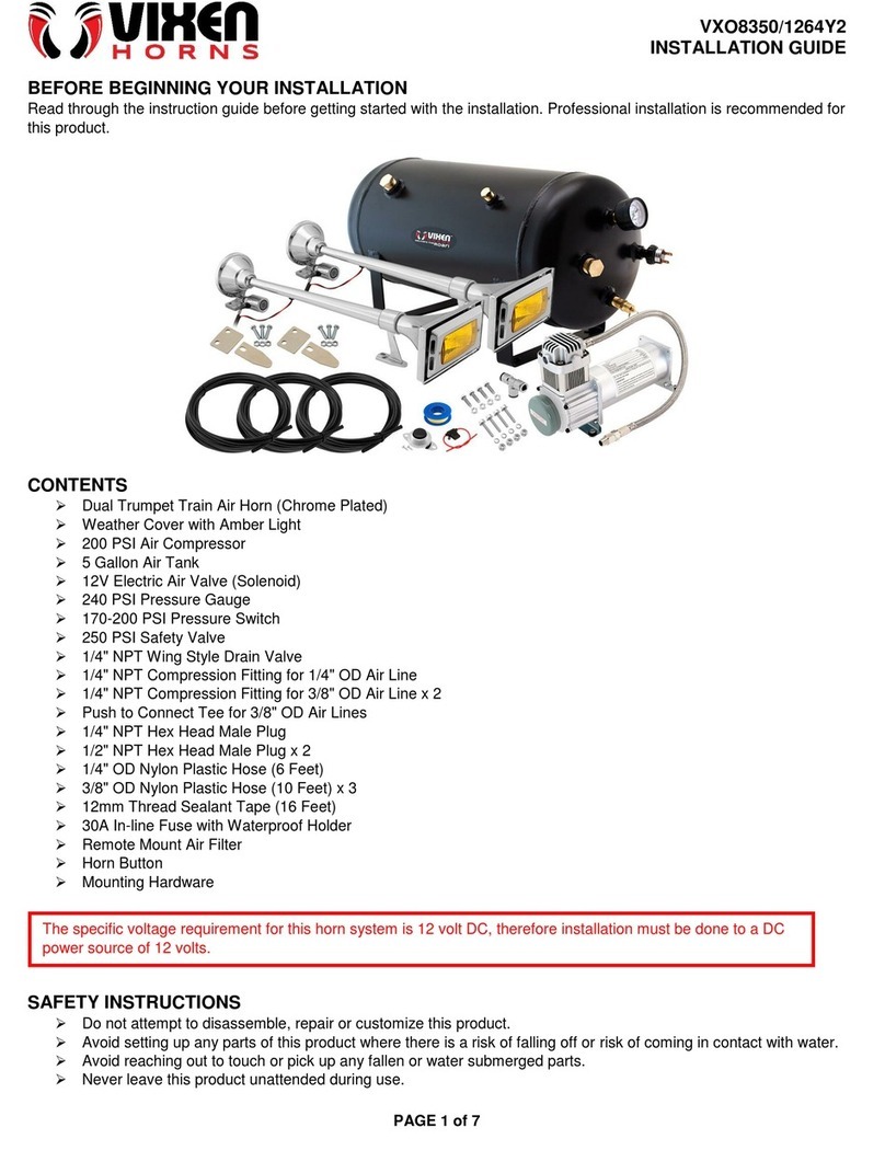 Vixen Horns VXO8350/1264Y2 installation guide
