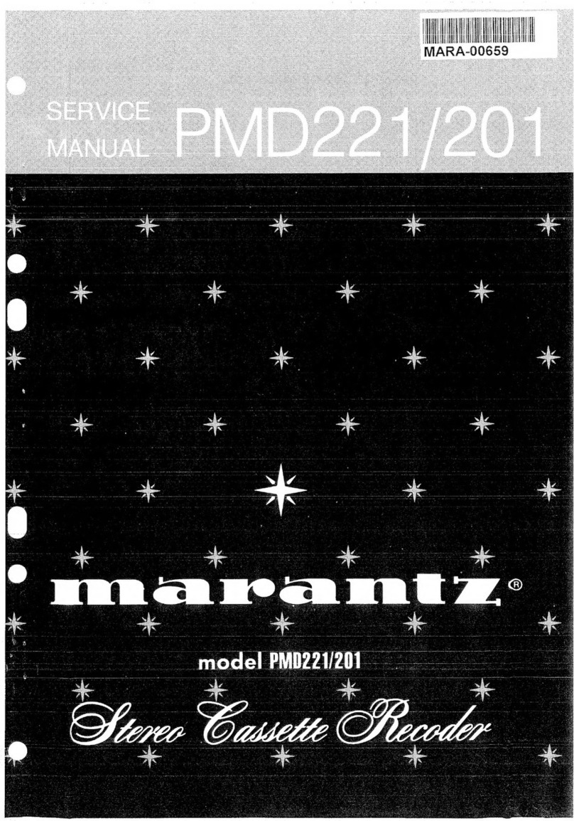 Marantz PMD211 Service manual