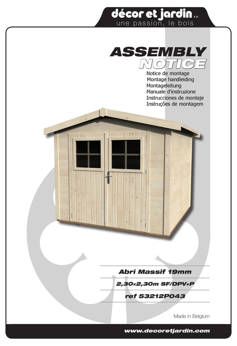 Décor et Jardin Abri Massif Assembly Notice