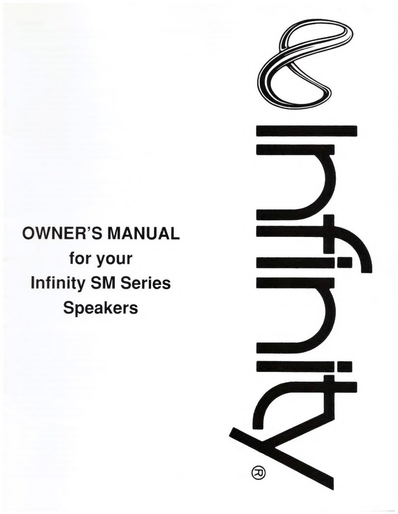 Infinity SM Series owner's manual