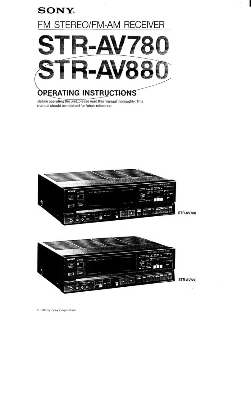 Sony STR-AV780 operating instructions