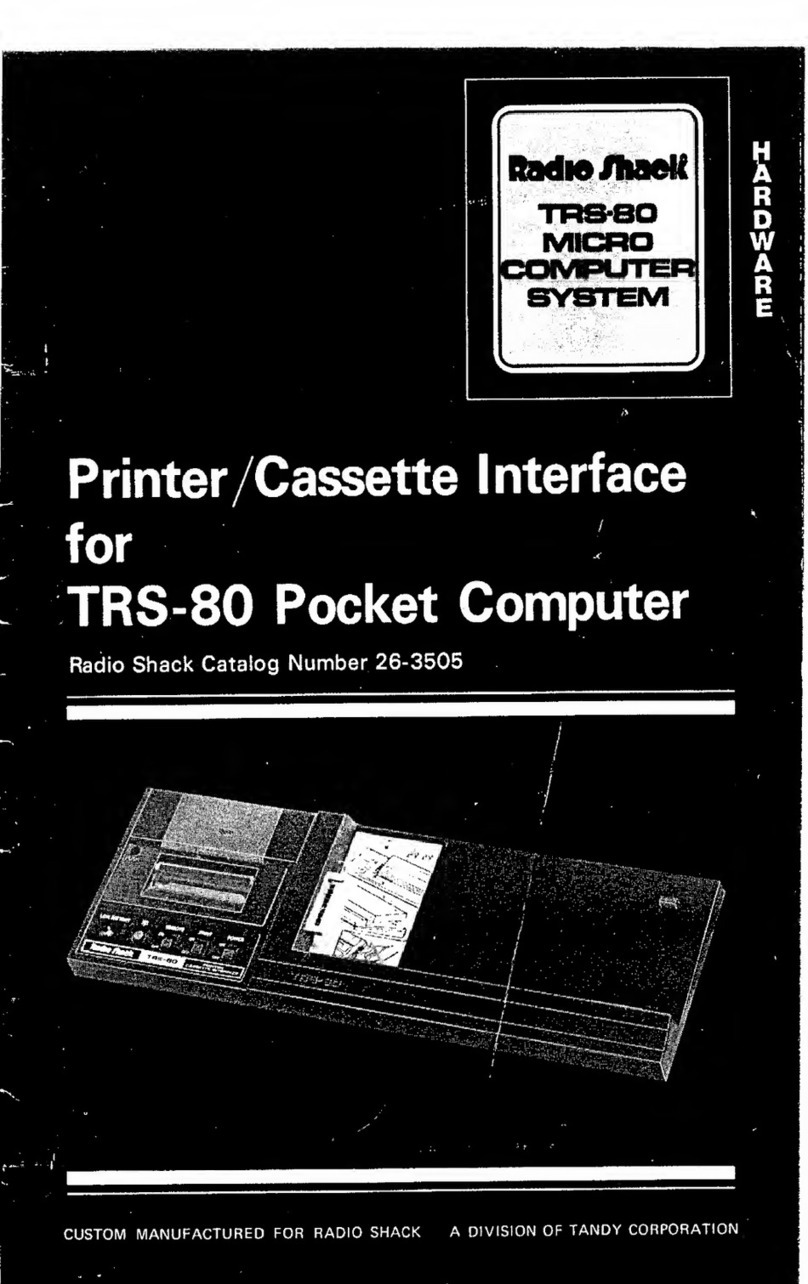 Radio Shack TRS-80 manual