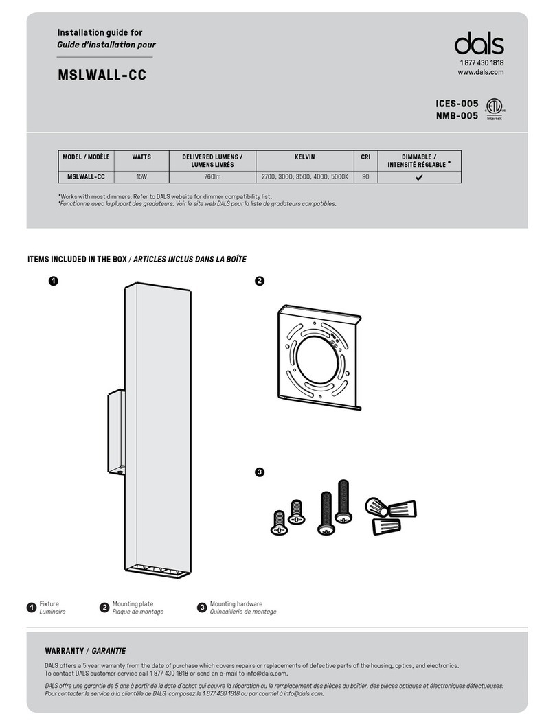 Dals MSLWALL-CC installation guide