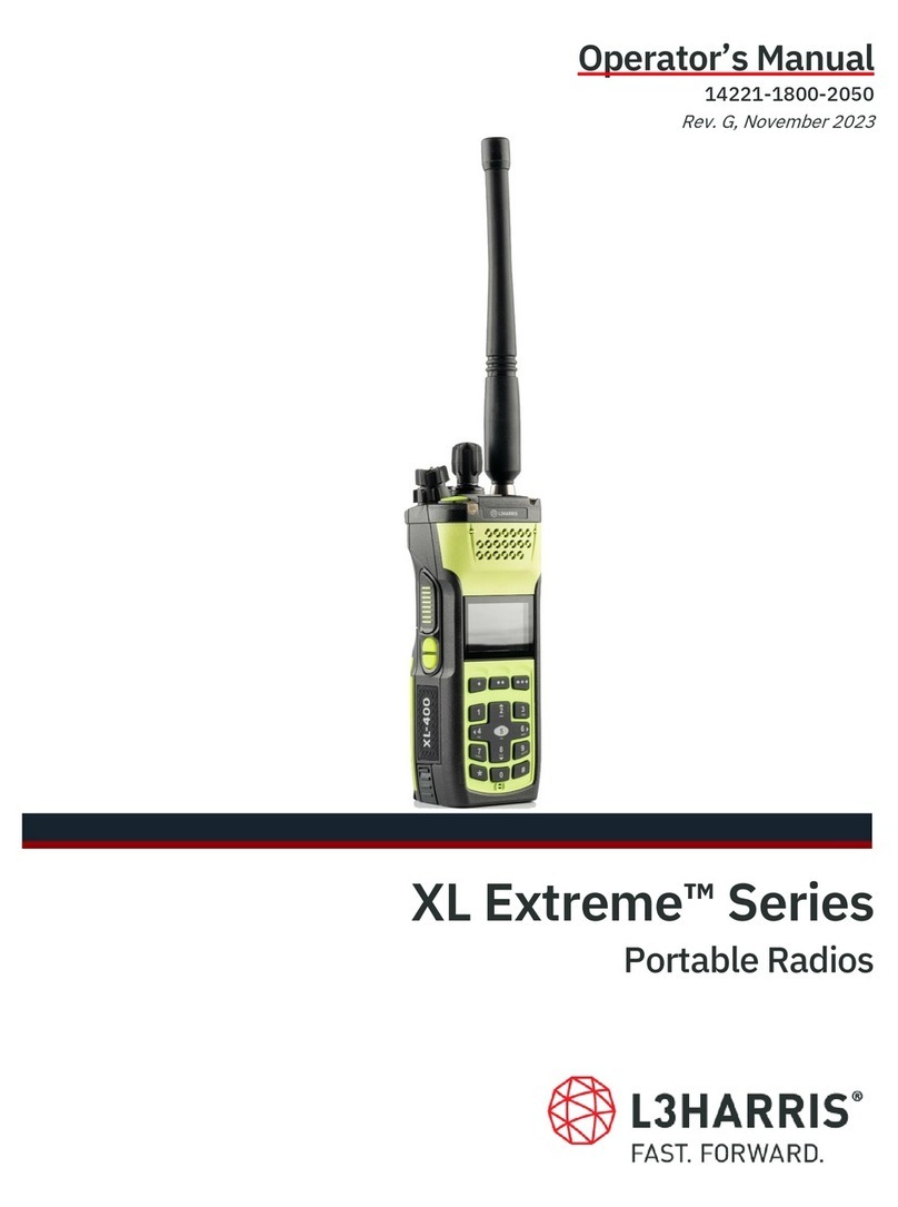 L3Harris XL Extreme Series Operator's manual