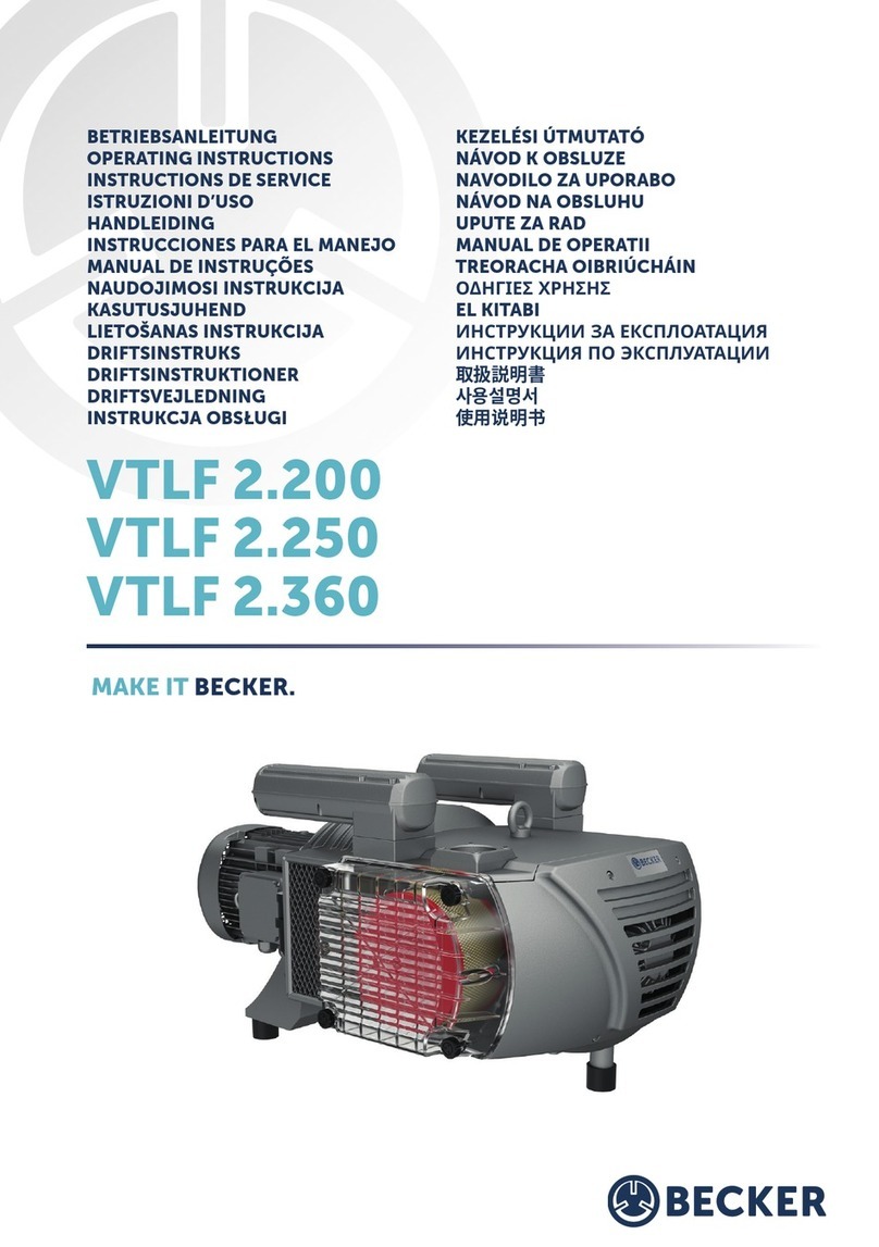 Becker VTLF 2.200 operating instructions Becker VTLF 2.200 operating instructions