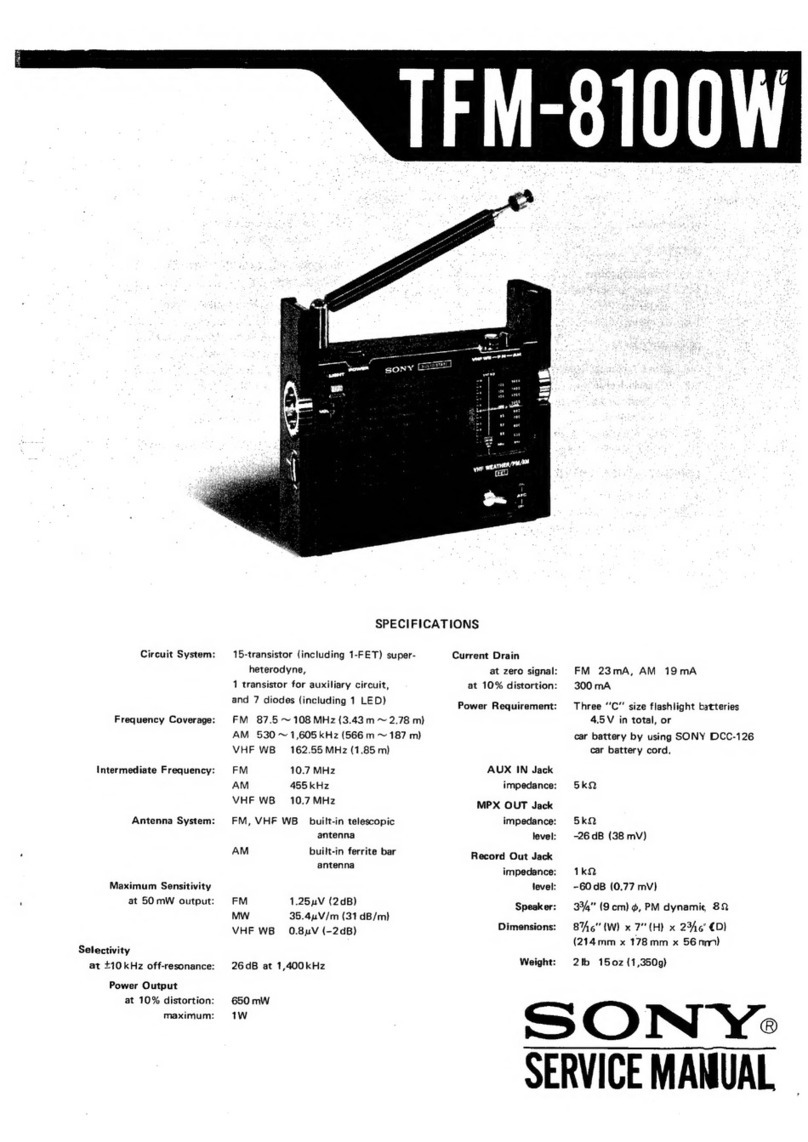 Sony TFM-8100W Service manual