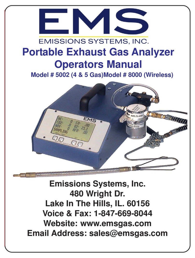 EMS 5002 Operator's manual