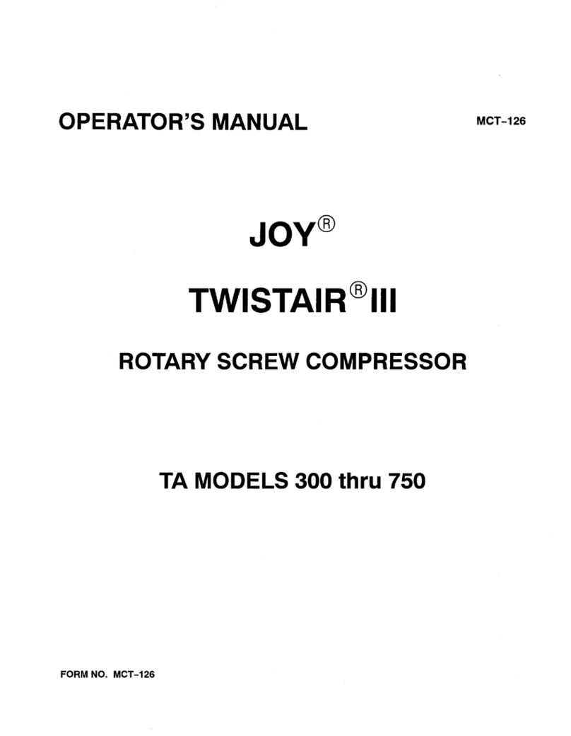 Joy TWISTAIR III Operator's manual