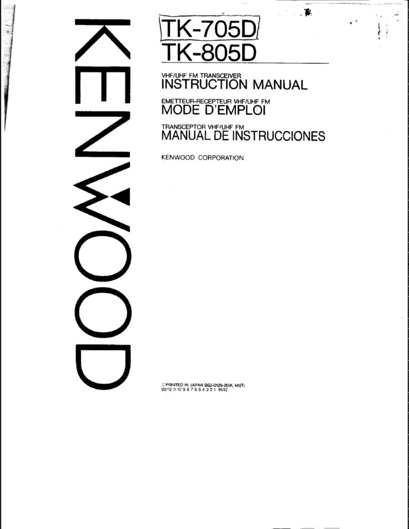 Kenwood TK-705D User manual