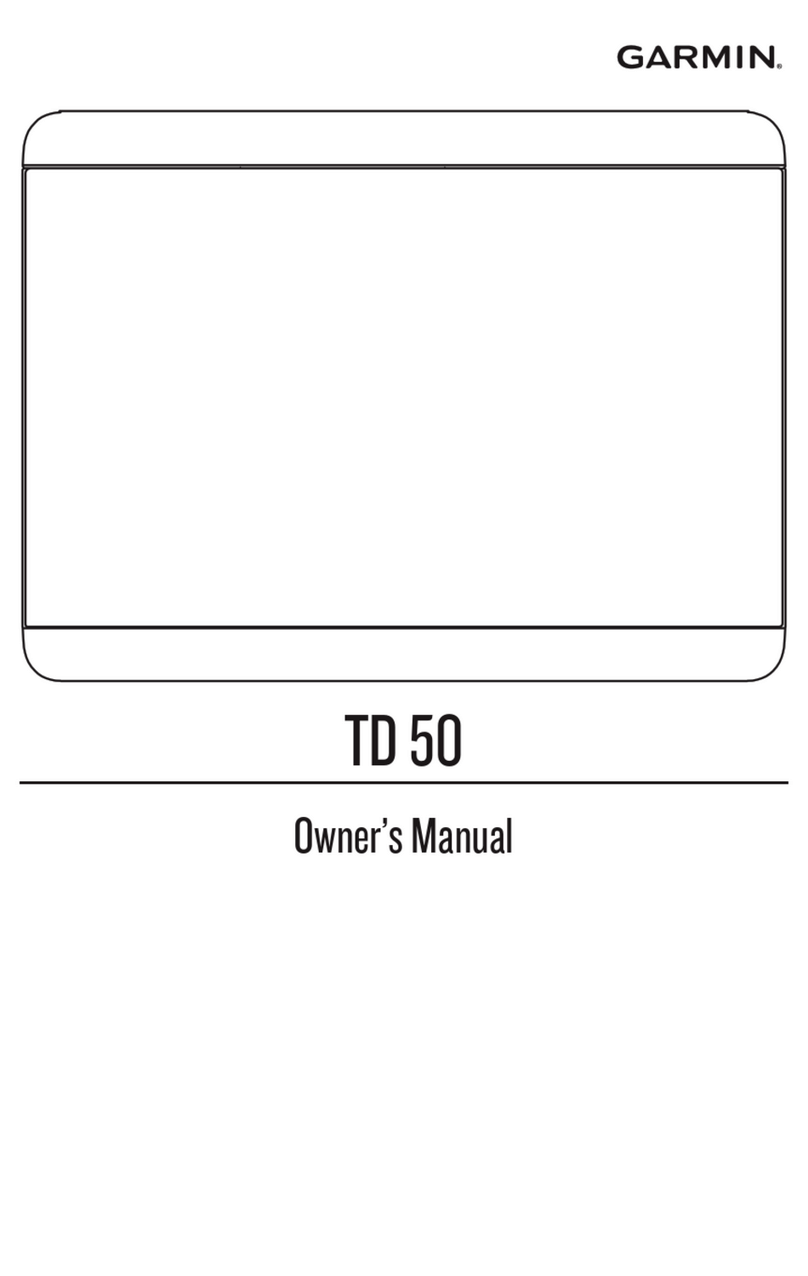 Garmin TD 50 owner's manual