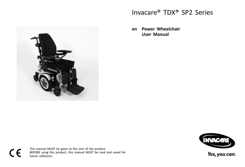 Invacare TDX SP2 series User manual