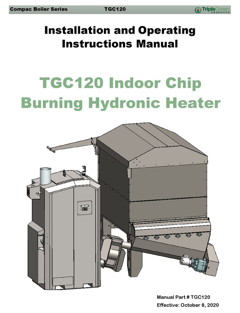 Triple Green PRODUCTS TGC120 Installation and operating instruction manual