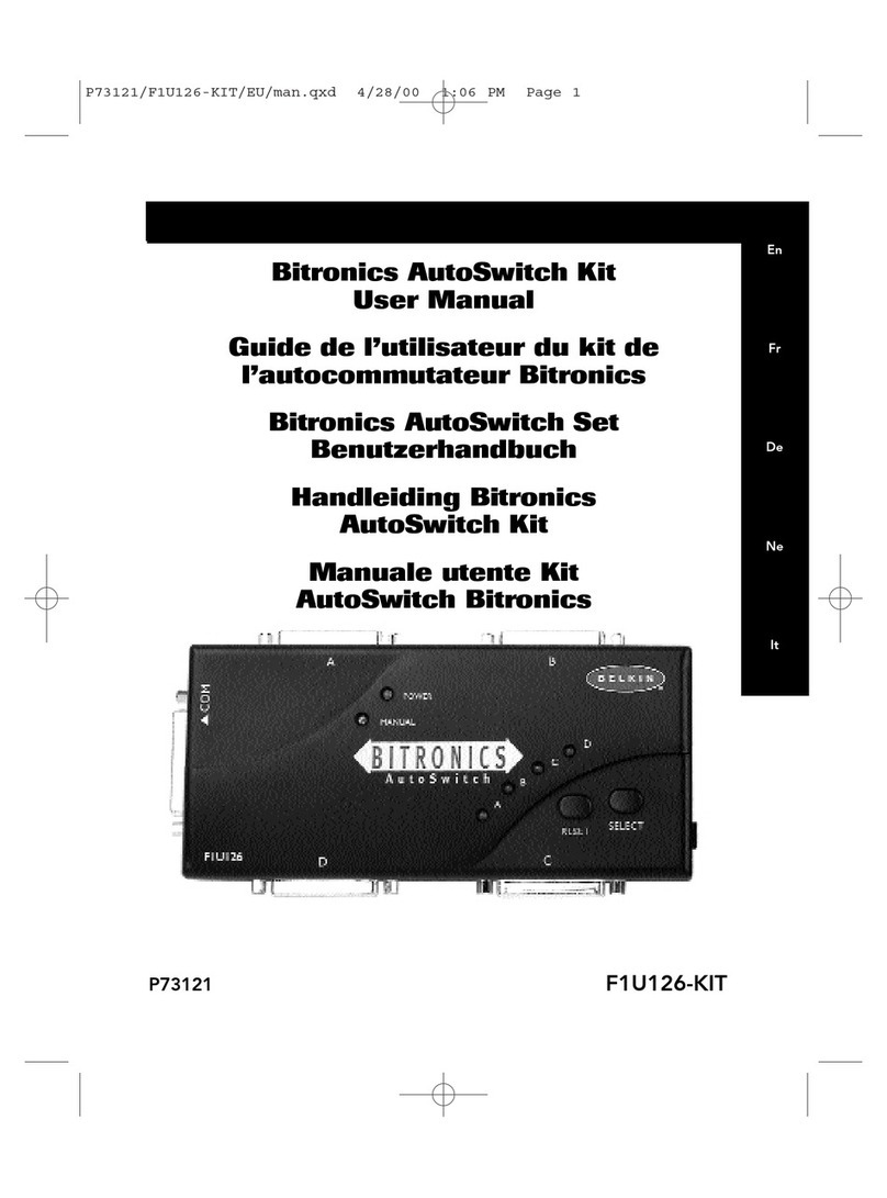 Belkin Bitronics AutoSwitch Kit User manual