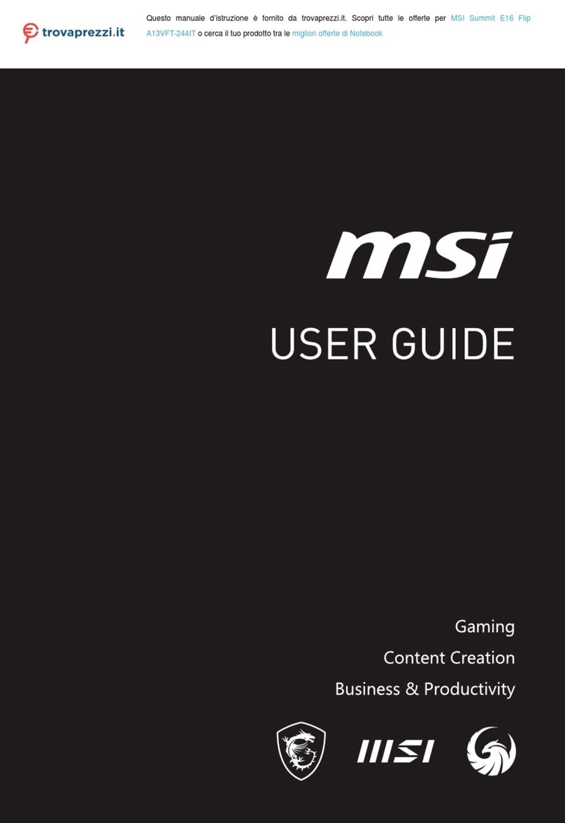 MSI Summit E16 Flip Evo user guide