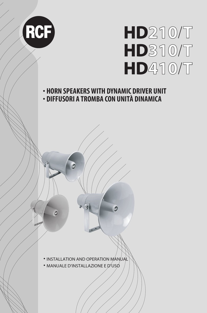 RCF HD210/T User manual