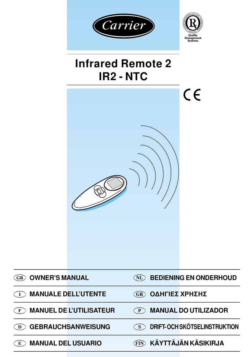 Carrier NTC-IR2 owner's manual