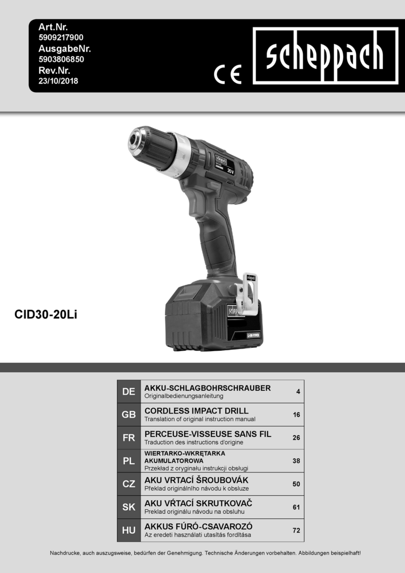 Scheppach CID30-20Li Instructions for use