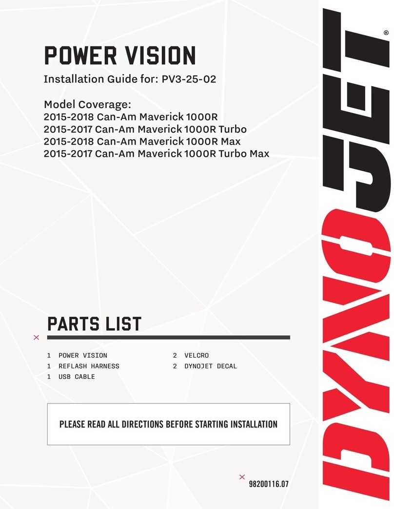 Dynojet Power Vision PV3-25-02 User manual
