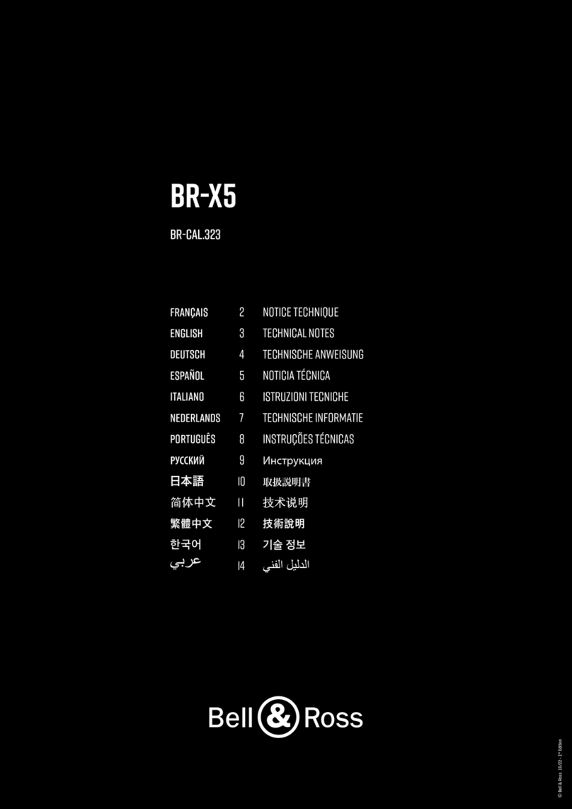 Bell & Ross BR-X5 Specification sheet