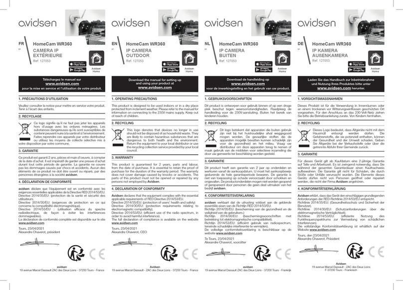 Extel HomeCam WR360 User manual