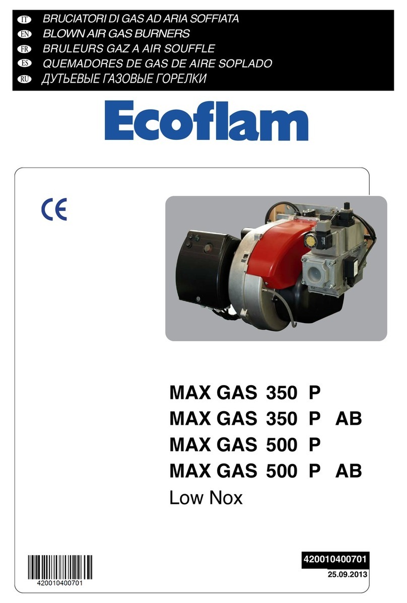 Ecoflam MAX GAS 500 P User manual Ecoflam MAX GAS 500 P User manual