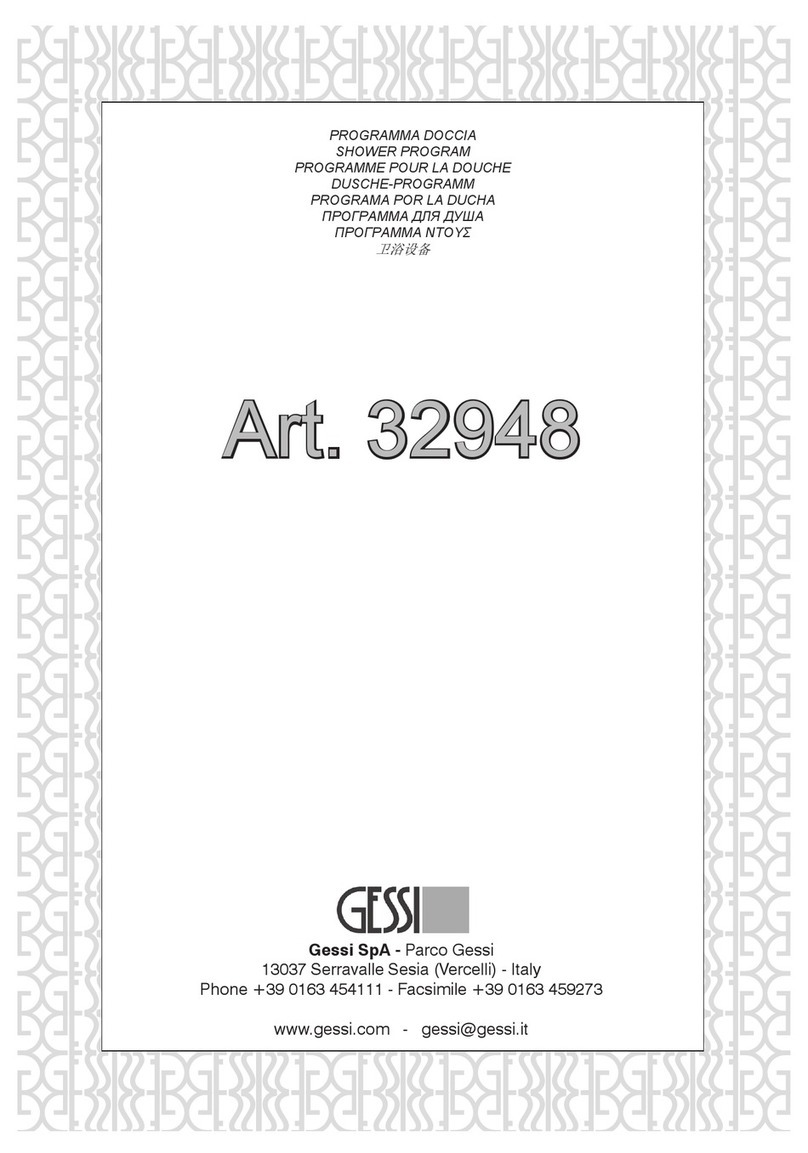 Gessi 32948 installation instructions Gessi 32948 installation instructions