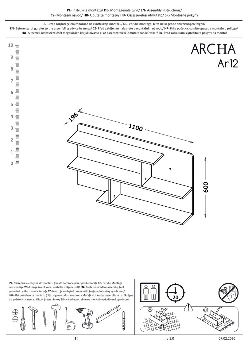 Arthauss Furniture ARCHA Ar12 Assembly instructions Arthauss Furniture ARCHA Ar12 Assembly instructions