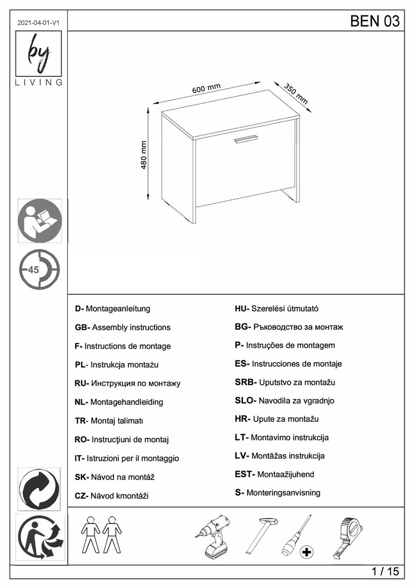 byLIVING BEN 03 Assembly instructions byLIVING BEN 03 Assembly instructions