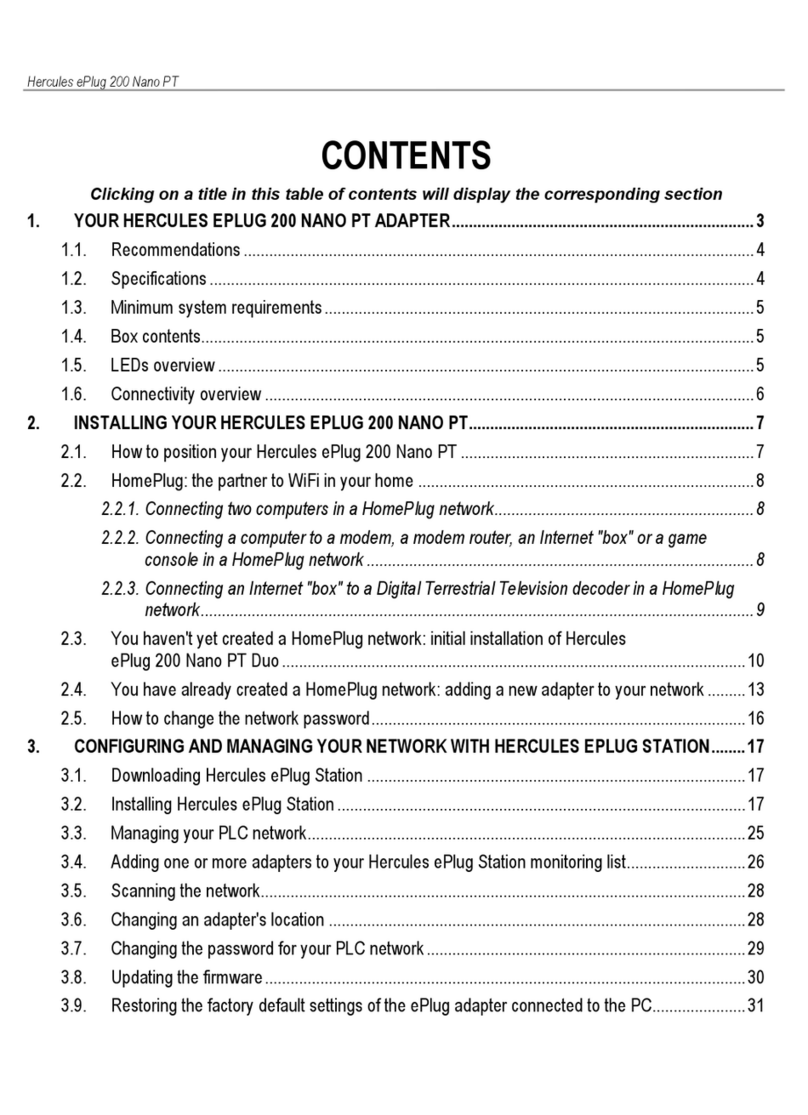 Hercules ePlug 200 Nano PT manual