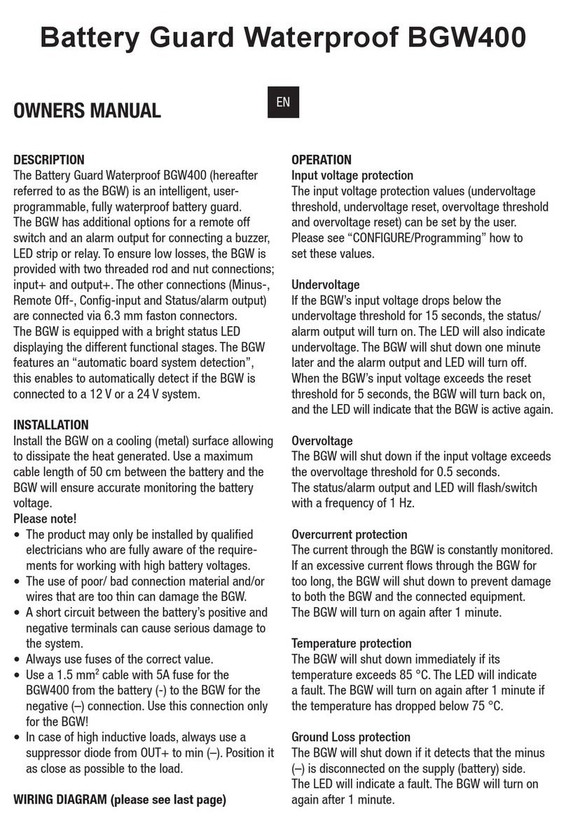 Samlexpower BGW400 User manual