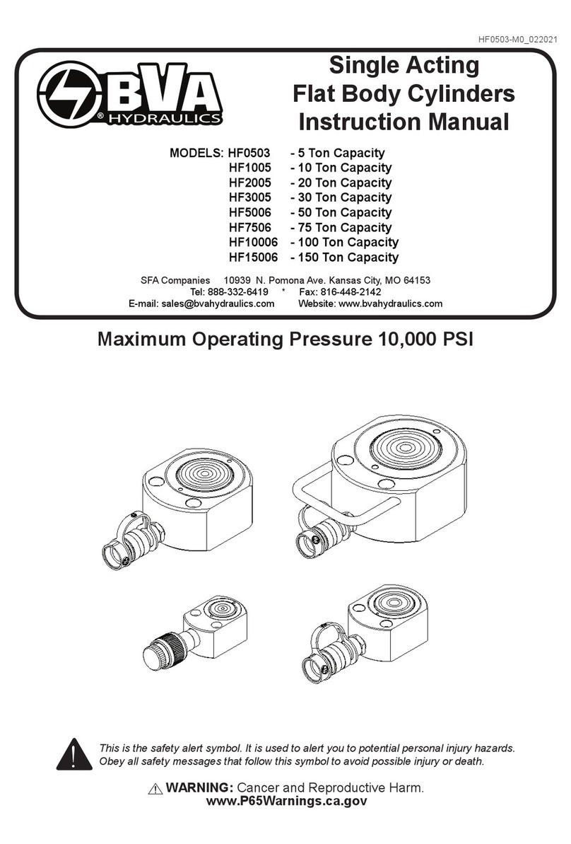 BVA Hydraulics HF0503 instruction manual BVA Hydraulics HF0503 instruction manual