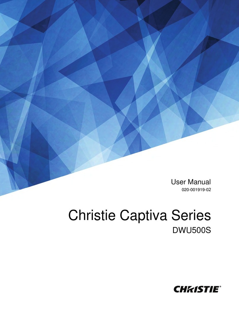 Christie DWU500S user manual