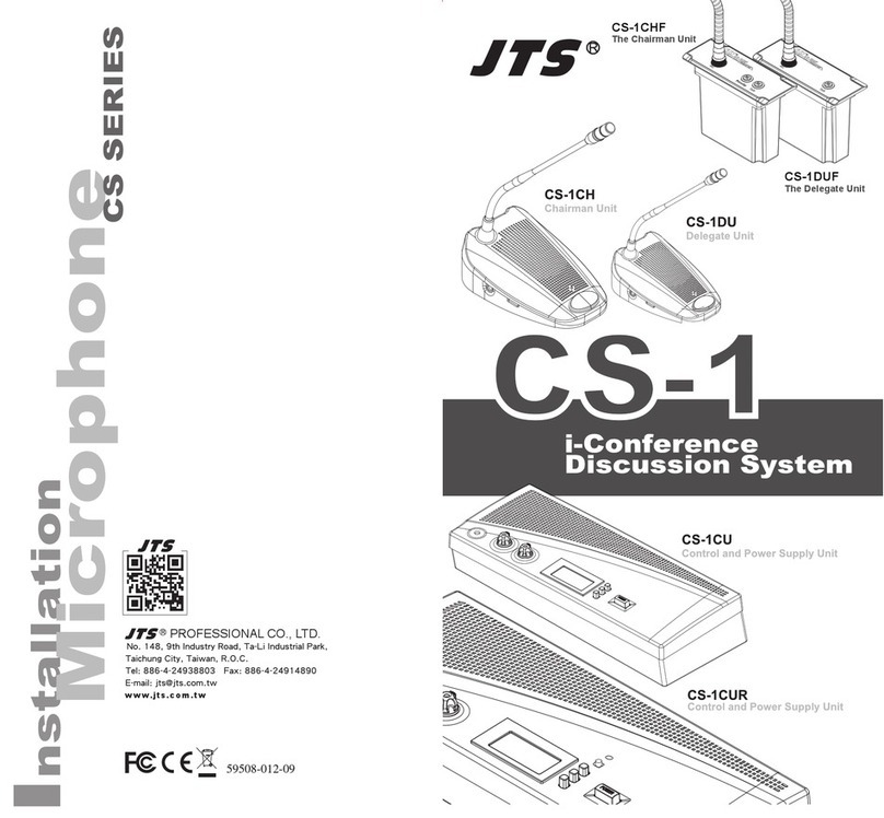 JTS CS Series manual