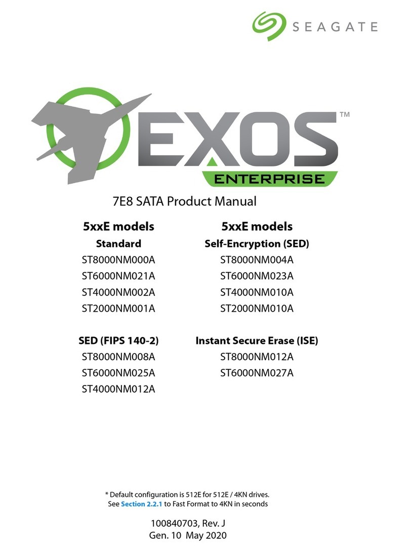 Seagate EXOS 5 E Series User manual