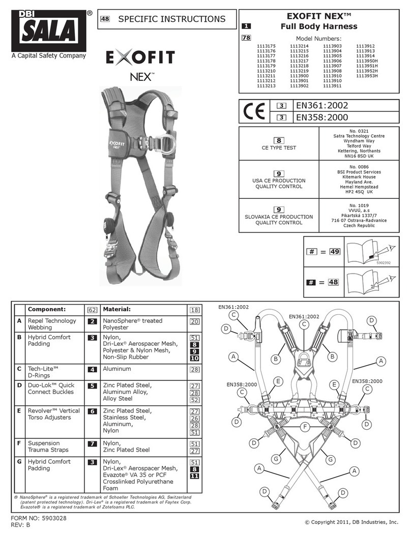 DBI SALA EXOFIT NEX 1113175 User manual