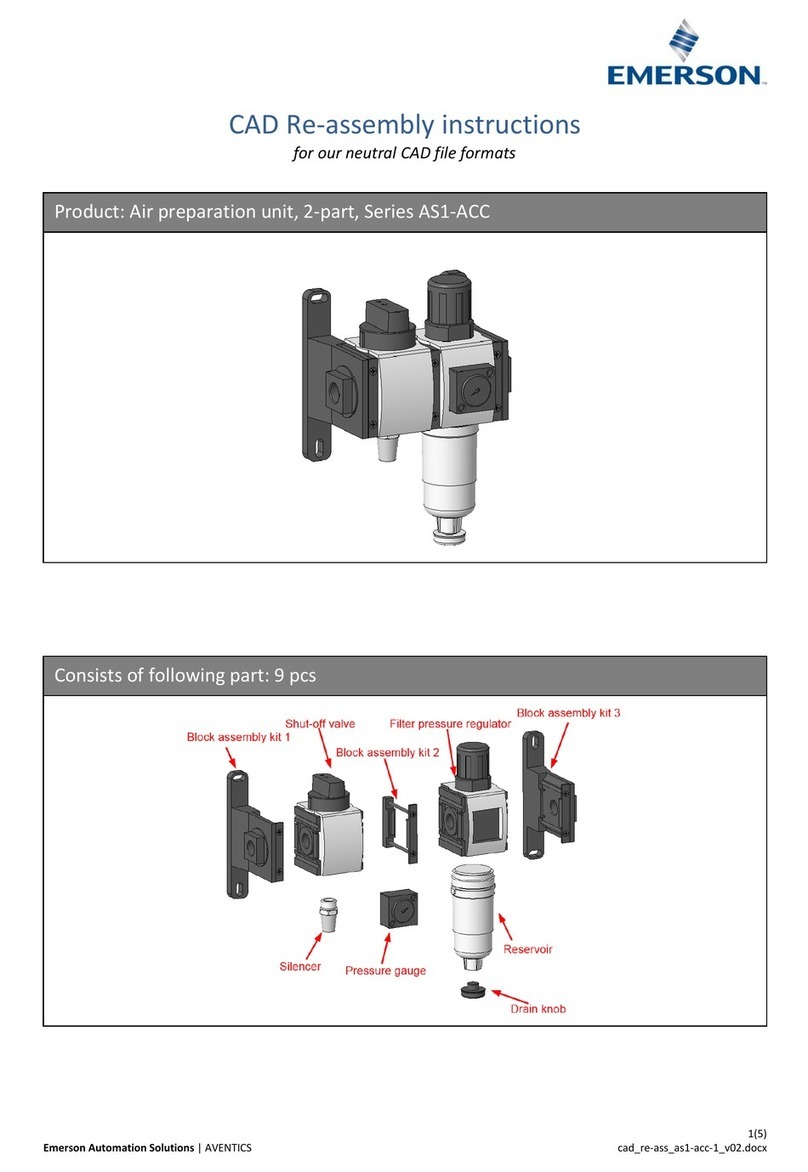 Emerson AS1-ACC Series RE-ASSEMBLY INSTRUCTIONS