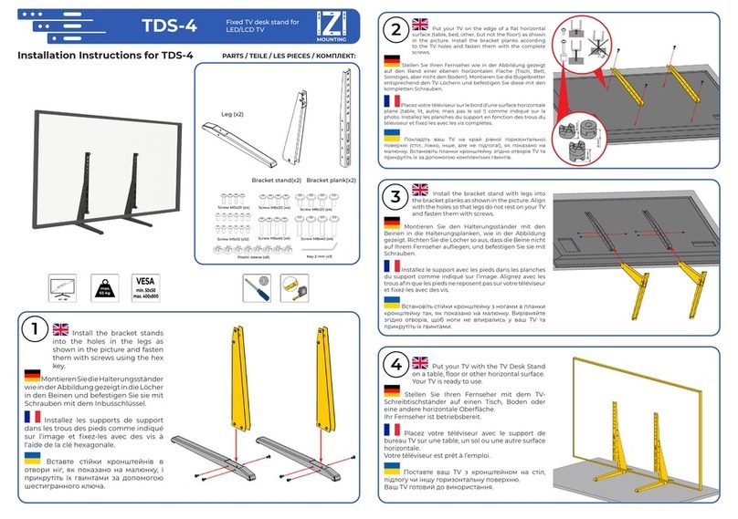 IZI Mounting TDS-4 installation instructions